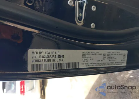 2024 Jeep Wagoneer L Series Ii from USA, damaged, VIN 1C4SJSBP2RS182068